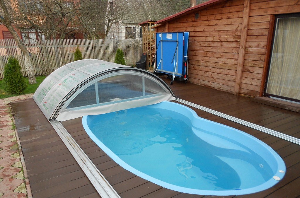 Монтаж композитного бассейна Оптима